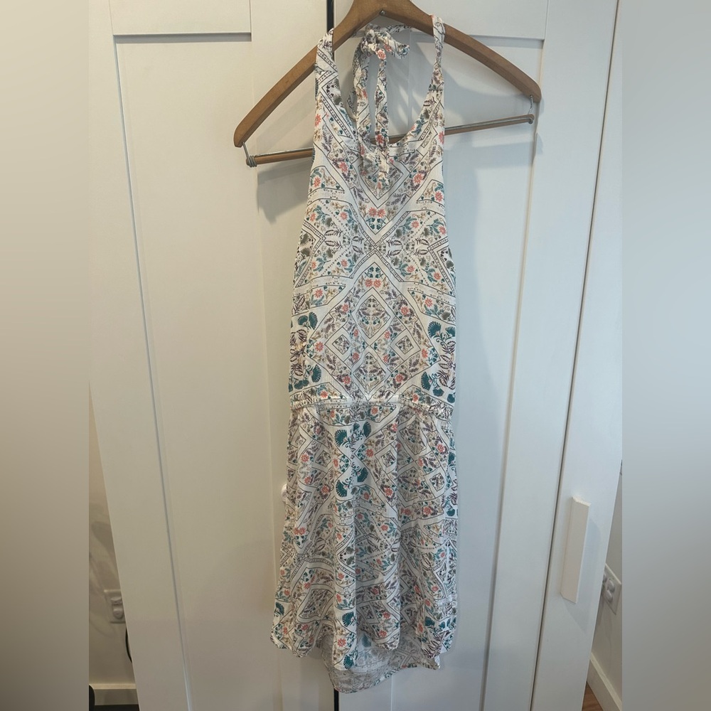 Roxy Patterned Halter Mini Dress